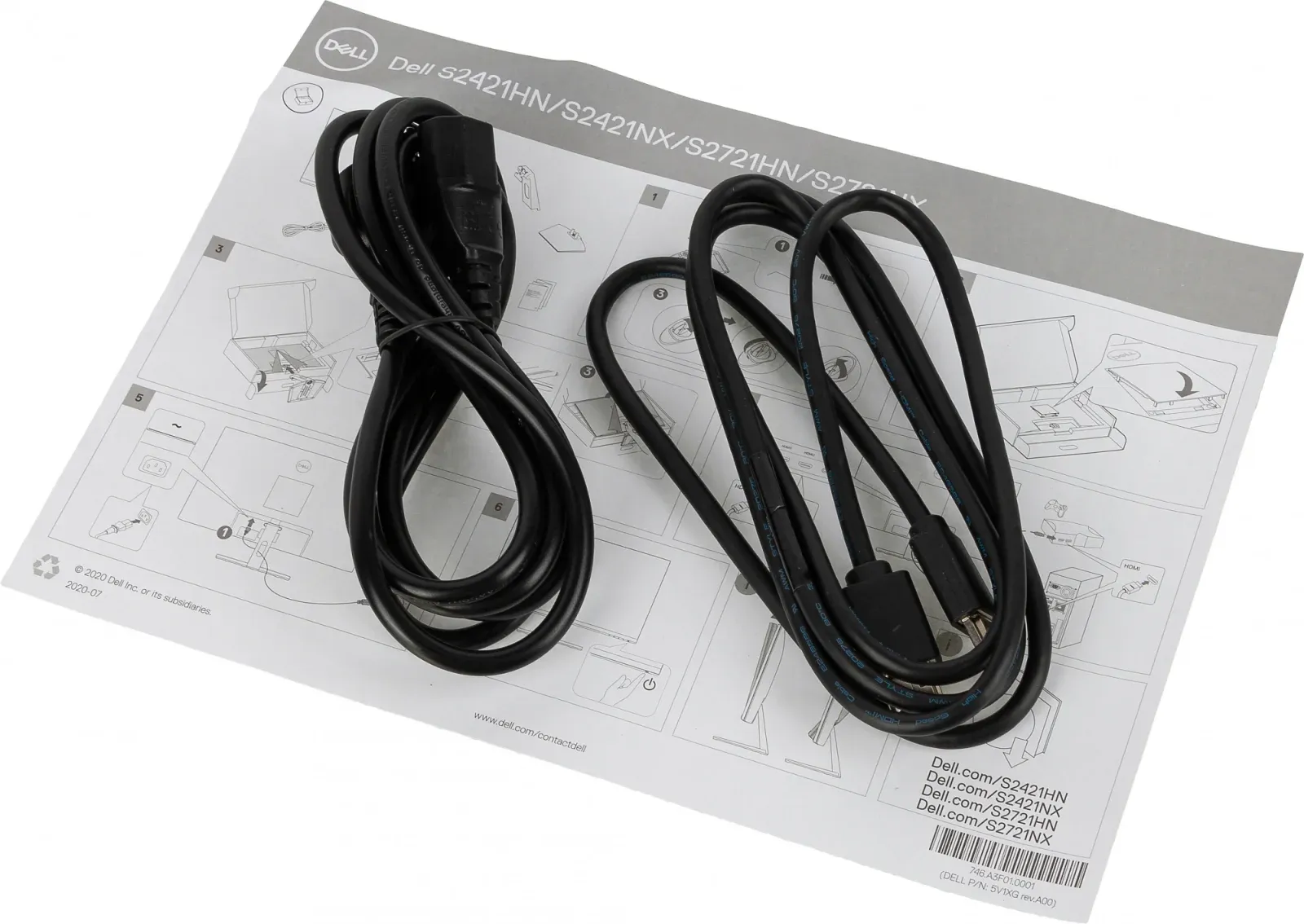 Монитор Dell 27 S2721HN серебристый/черный IPS LED 16:9 HDMI матовая 1000:1 300cd 178гр/178гр 1920x1080 75Hz FHD 5.17кг - фото 2