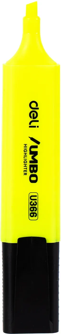 Текстовыделитель Deli EU366-YL Jumbo скошенный пиш. наконечник 1-5мм желтый - фото 5