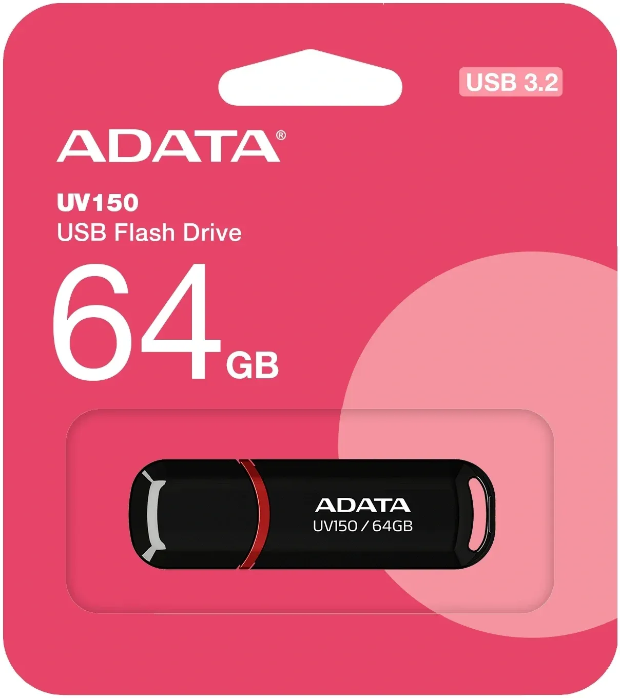 Флеш Диск A-Data 64GB AUV150 AUV150-64G-RBK USB3.0 черный, 64 ГБ - фото 2