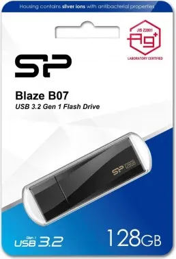 Флеш Диск Silicon Power 128Gb Blaze B07 SP128GBUF3B07V1K USB3.2 черный, 128 ГБ - фото 7