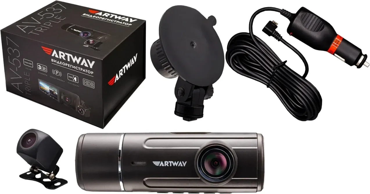 Видеорегистратор Artway AV-537 черный 2Mpix 1080x1920 1080p 170гр. - фото 8