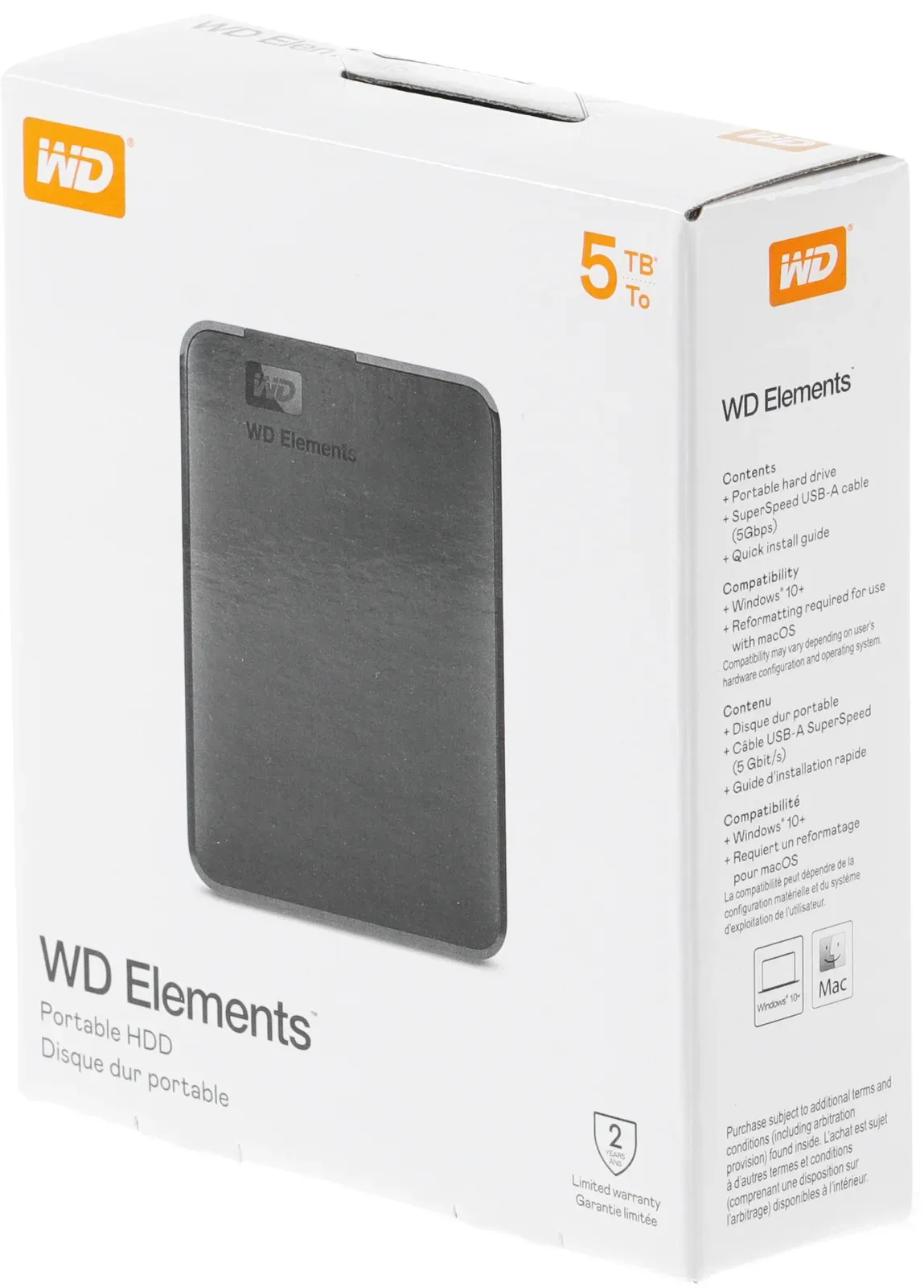 USB WD WDBU6Y0050BBK-WESN черный - фото 2