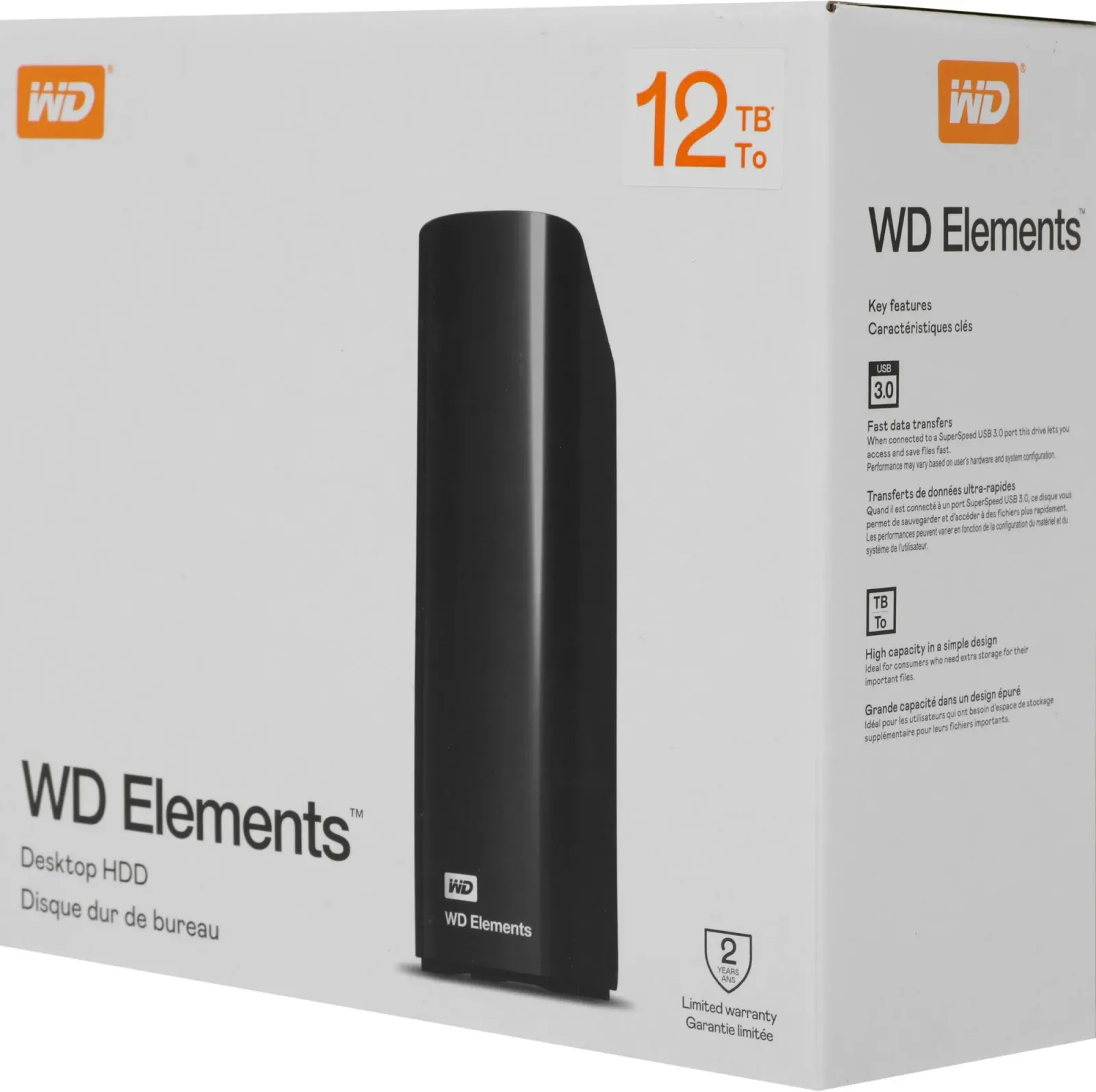 Жесткий диск WD USB3.0 12.2TB WDBWLG0120HBK-EESN Elements Desktop 3.5 черный - фото 5
