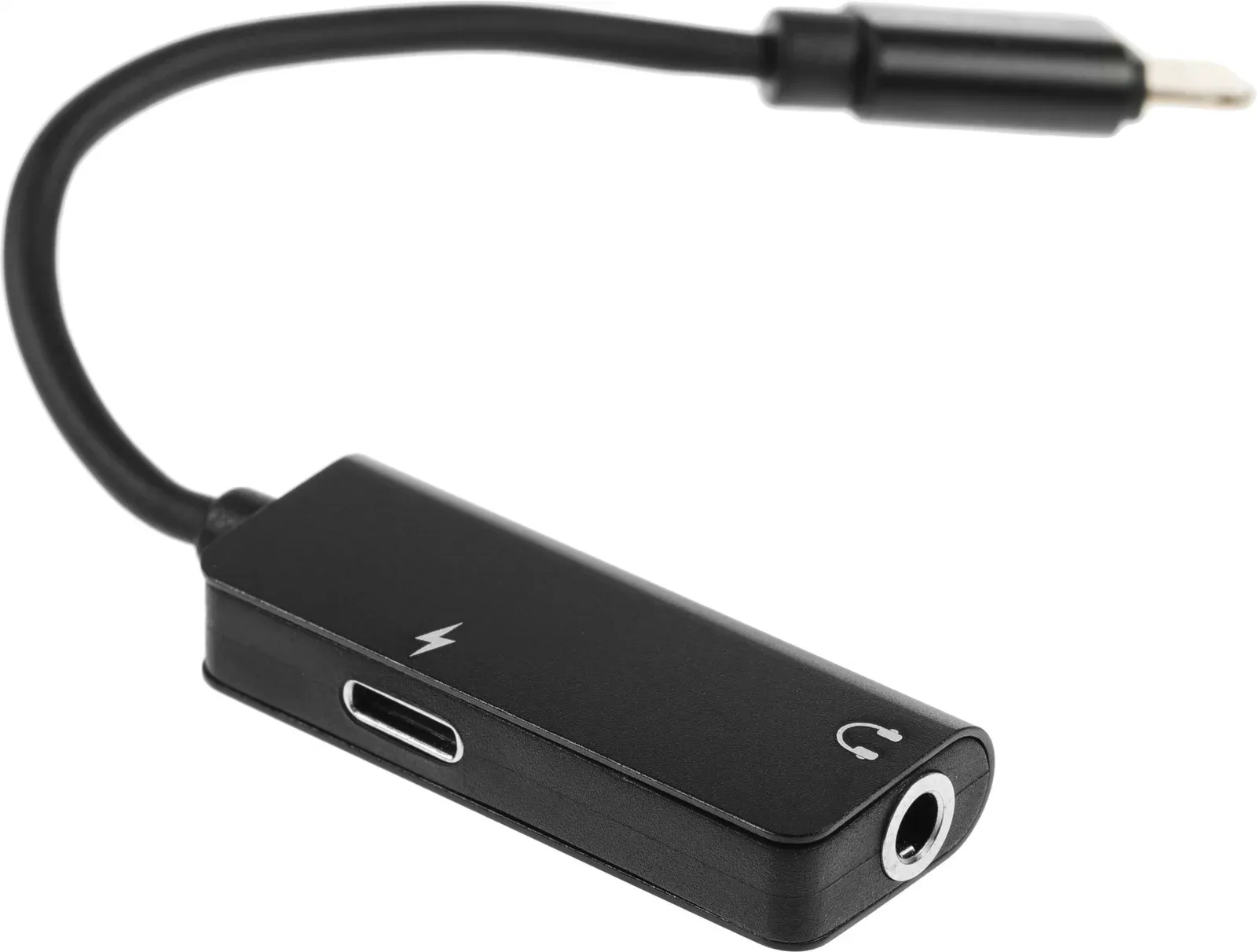 Переходник аудио Premier AWEI lightning/Jack 3.5 f 0.1м. черный CL-121 - фото 5
