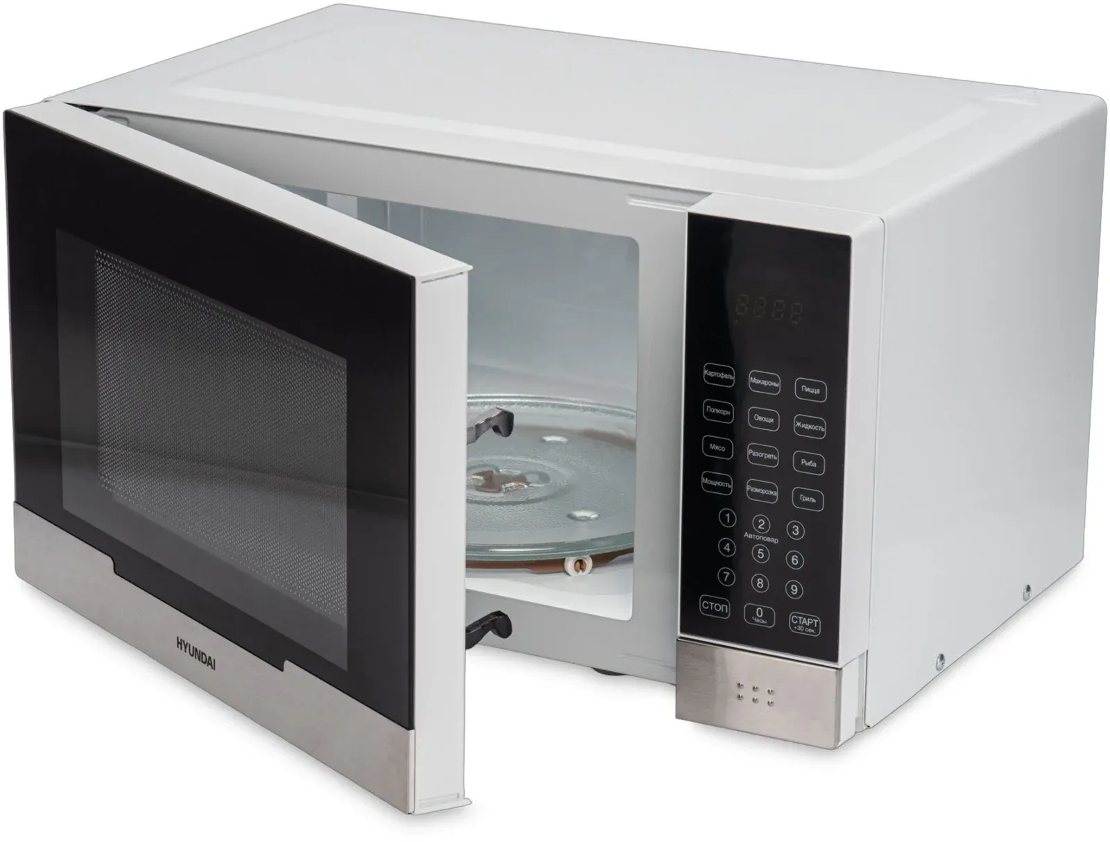 Микроволновая Печь Hyundai HYM-D2075 23л. 800Вт белый/черный, 23 л - фото 7