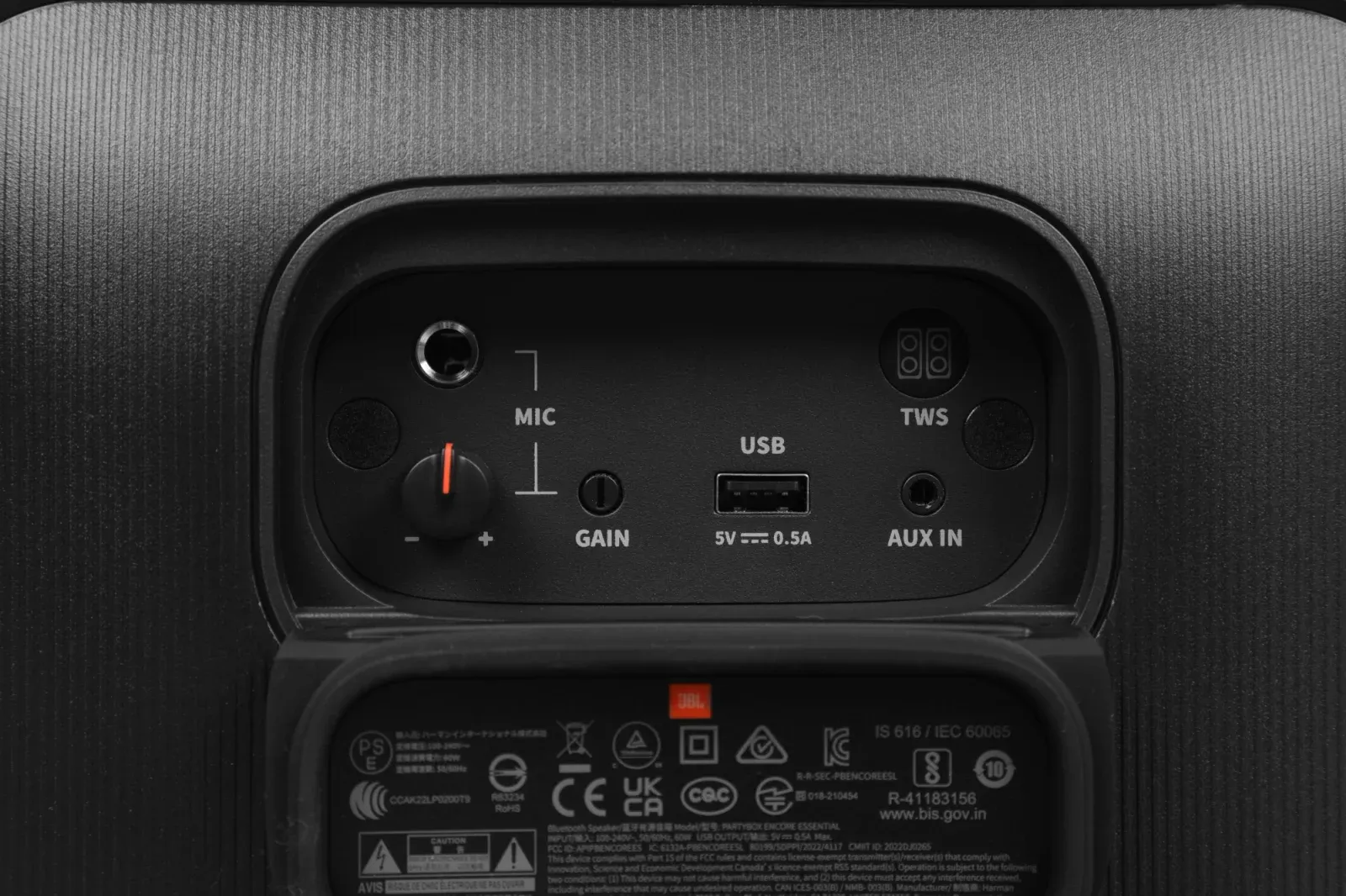 Минисистема Hi-Fi JBL PartyBox Encore Essential черный/оранжевый 100Вт USB BT - фото 7