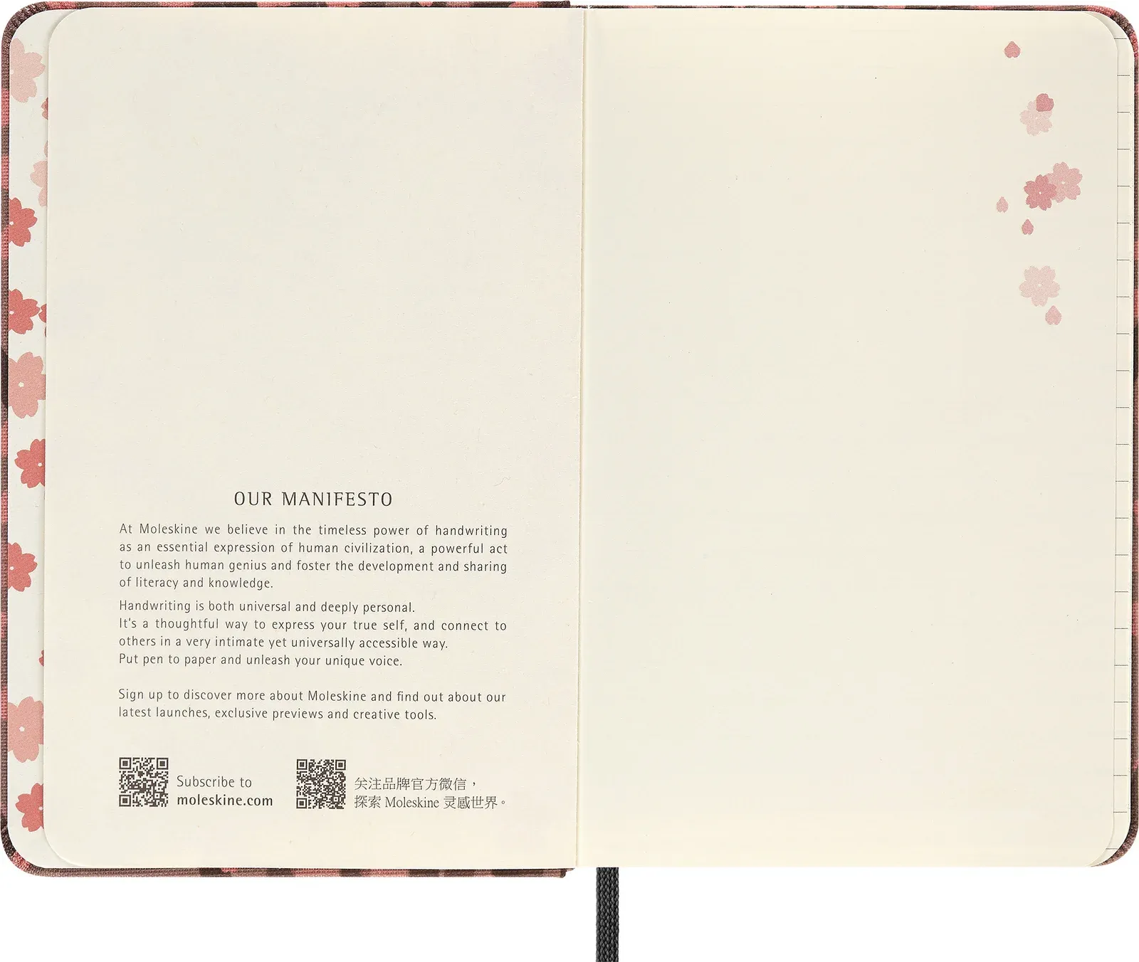 Блокнот Moleskine LIMITED EDITION SAKURA LESU06MM710 Pocket 90x140мм обложка текстиль 176стр. линейка темно-розовый - фото 2