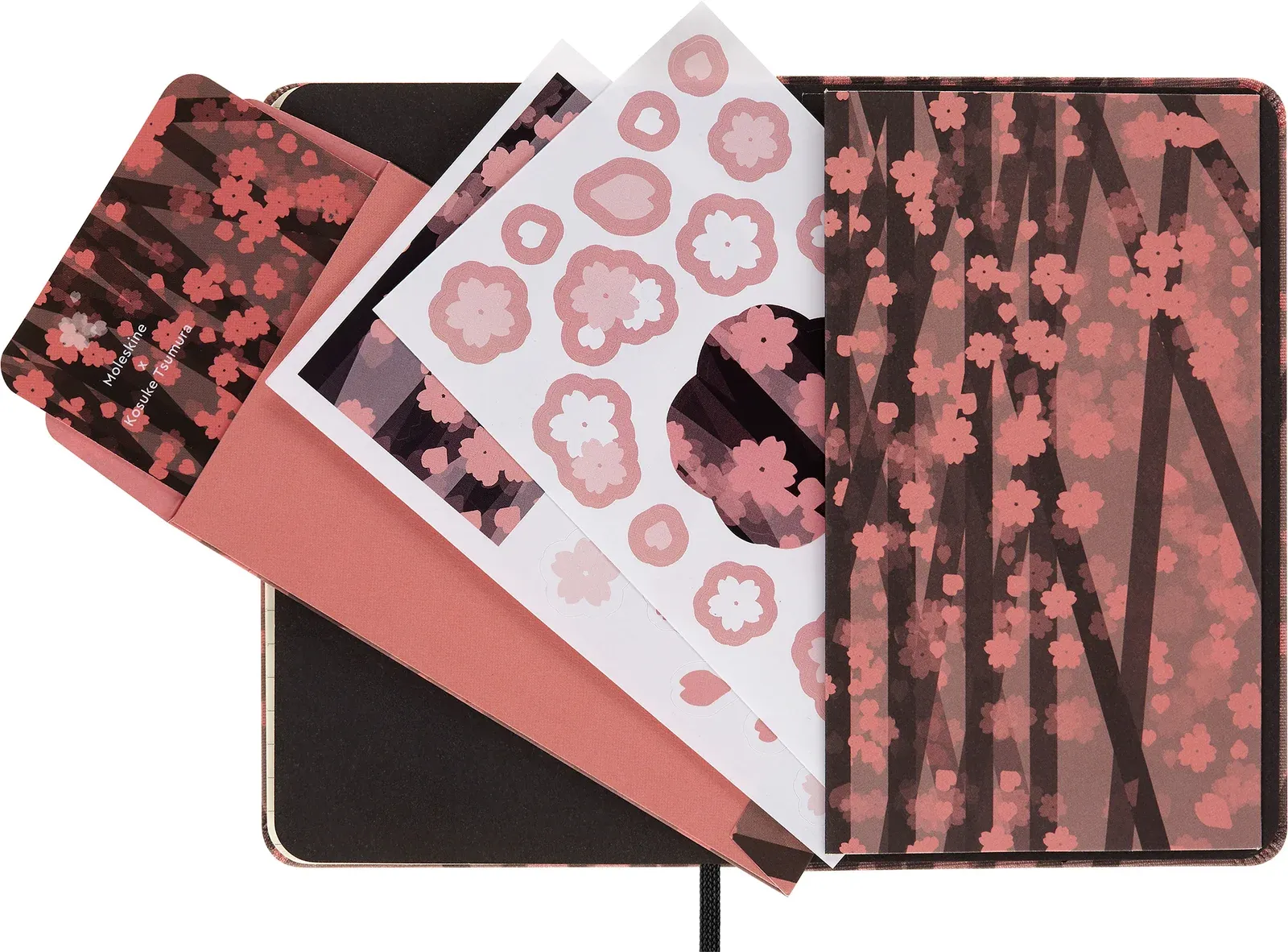 Блокнот Moleskine LIMITED EDITION SAKURA LESU06MM710 Pocket 90x140мм обложка текстиль 176стр. линейка темно-розовый - фото 4
