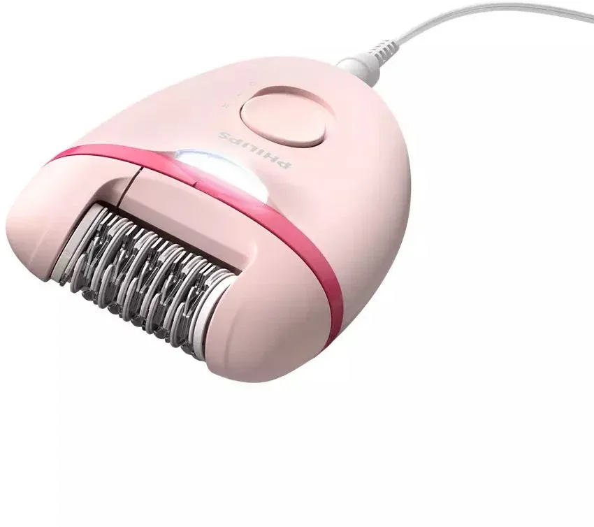 Эпилятор Philips BRE285/00 скор.:2 насад.:5 от электр.сети розовый/розовый - фото 3