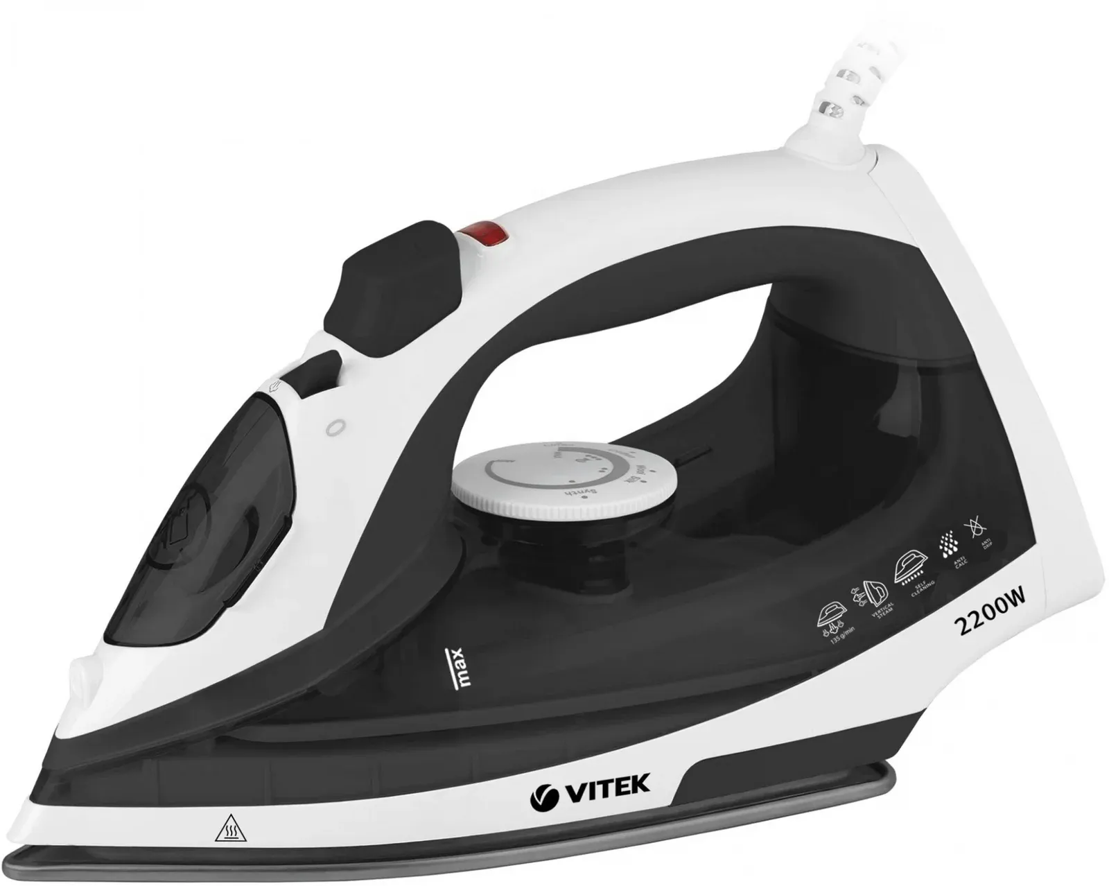 Утюг Vitek Metropolis 8338-VT-01 2200Вт черный/белый - фото 4