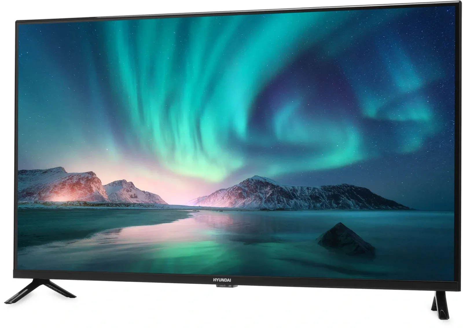 Телевизор LED Hyundai 40 H-LED40BS5002 Android TV Frameless черный FULL HD 60Hz DVB-T2 DVB-C DVB-S DVB-S2 USB WiFi Smart TV - фото 1