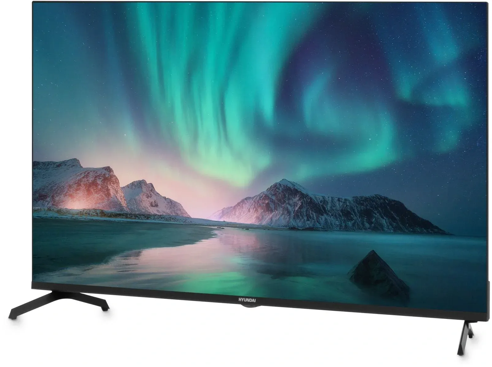 Телевизор LED Hyundai 43 H-LED43BU7006 Android TV Frameless Metal черный 4K Ultra HD 60Hz DVB-T DVB-T2 DVB-C DVB-S DVB-S2 USB WiFi Smart TV - фото 6