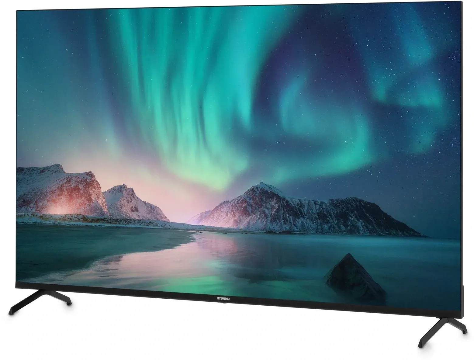 Телевизор LED Hyundai 55 H-LED55BU7006 Android TV Frameless Metal черный 4K Ultra HD 60Hz DVB-T DVB-T2 DVB-C DVB-S DVB-S2 USB WiFi Smart TV - фото 2