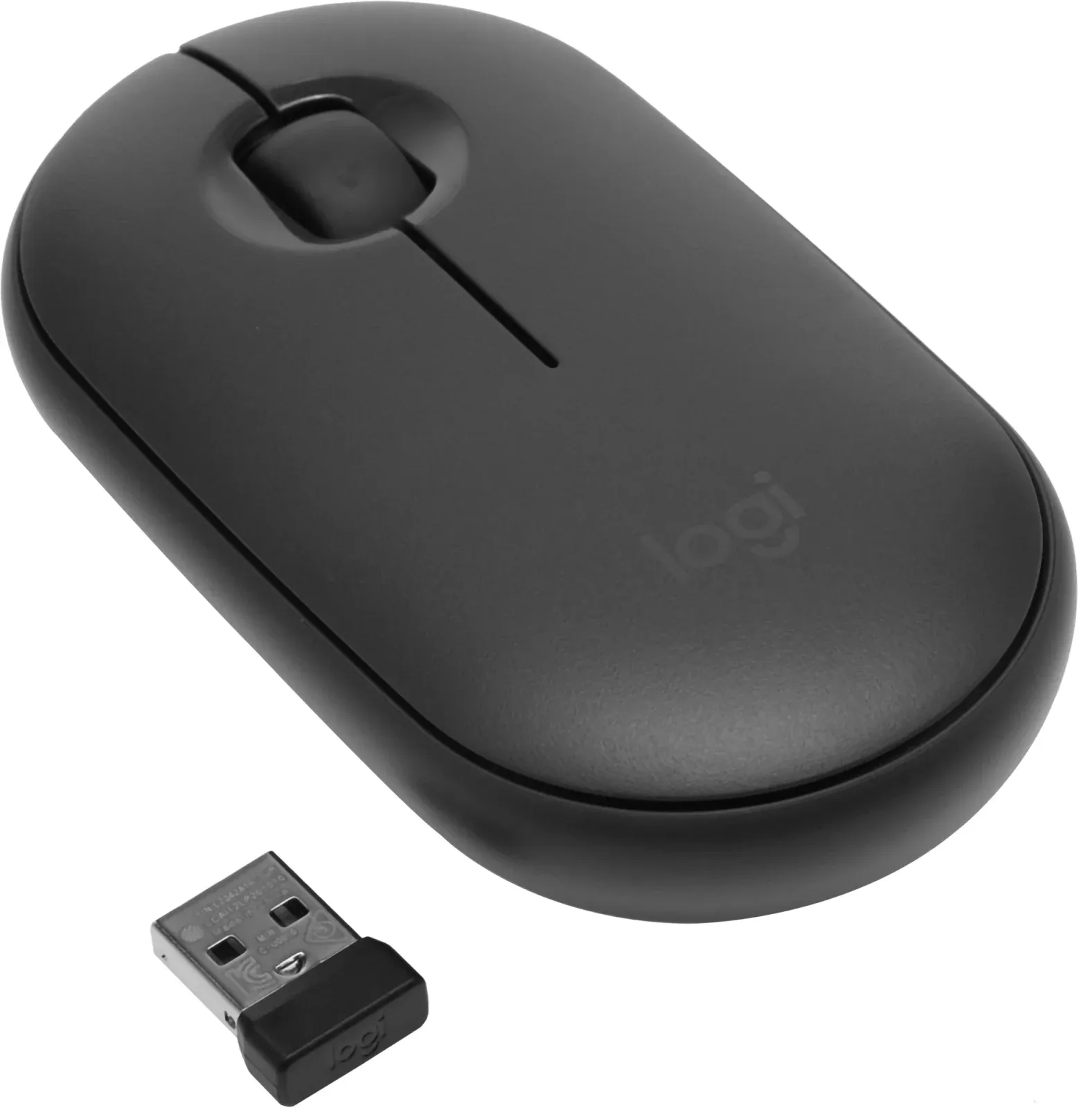 Мышь Logitech Pebble M350 темно-серый оптическая 1000dpi silent беспров. BT/Radio USB для ноутбука 3but 910-005576 - фото 6