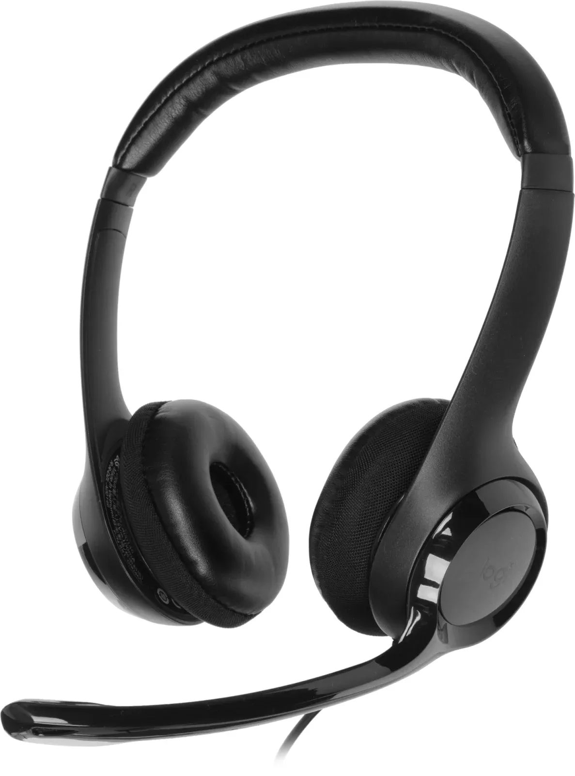 Наушники с микрофоном Logitech H390 черный 1.9м накладные USB оголовье 981-000803 - фото 4