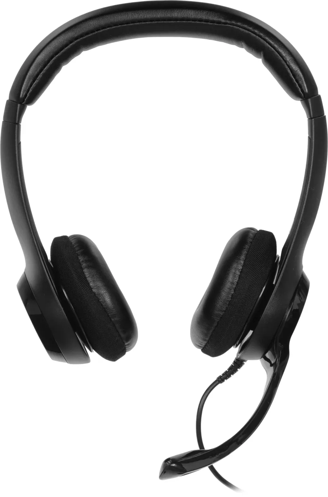 Наушники с микрофоном Logitech H390 черный 1.9м накладные USB оголовье 981-000803 - фото 5