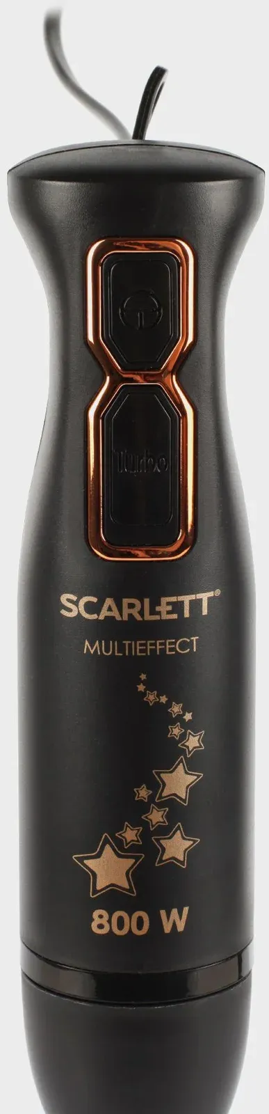 Блендер погружной Scarlett Золотая коллекция SC-HB42M45 800Вт черный/золотистый - фото 7