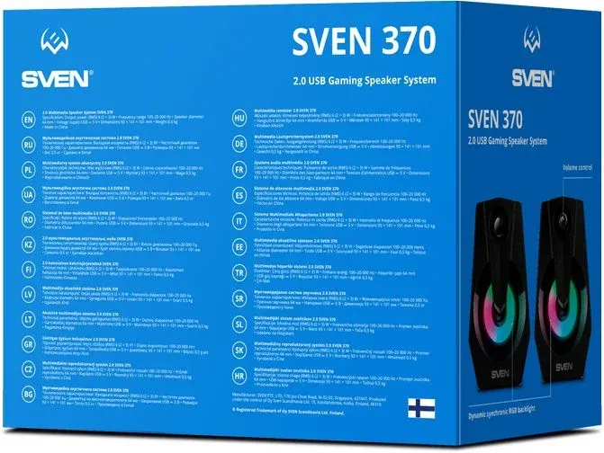 Активные 2.0 SVEN 370 черный - фото 4
