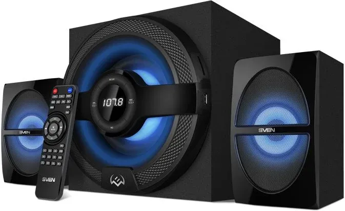 Колонки Sven MS-2085 2.1 черный 60Вт BT - фото 4