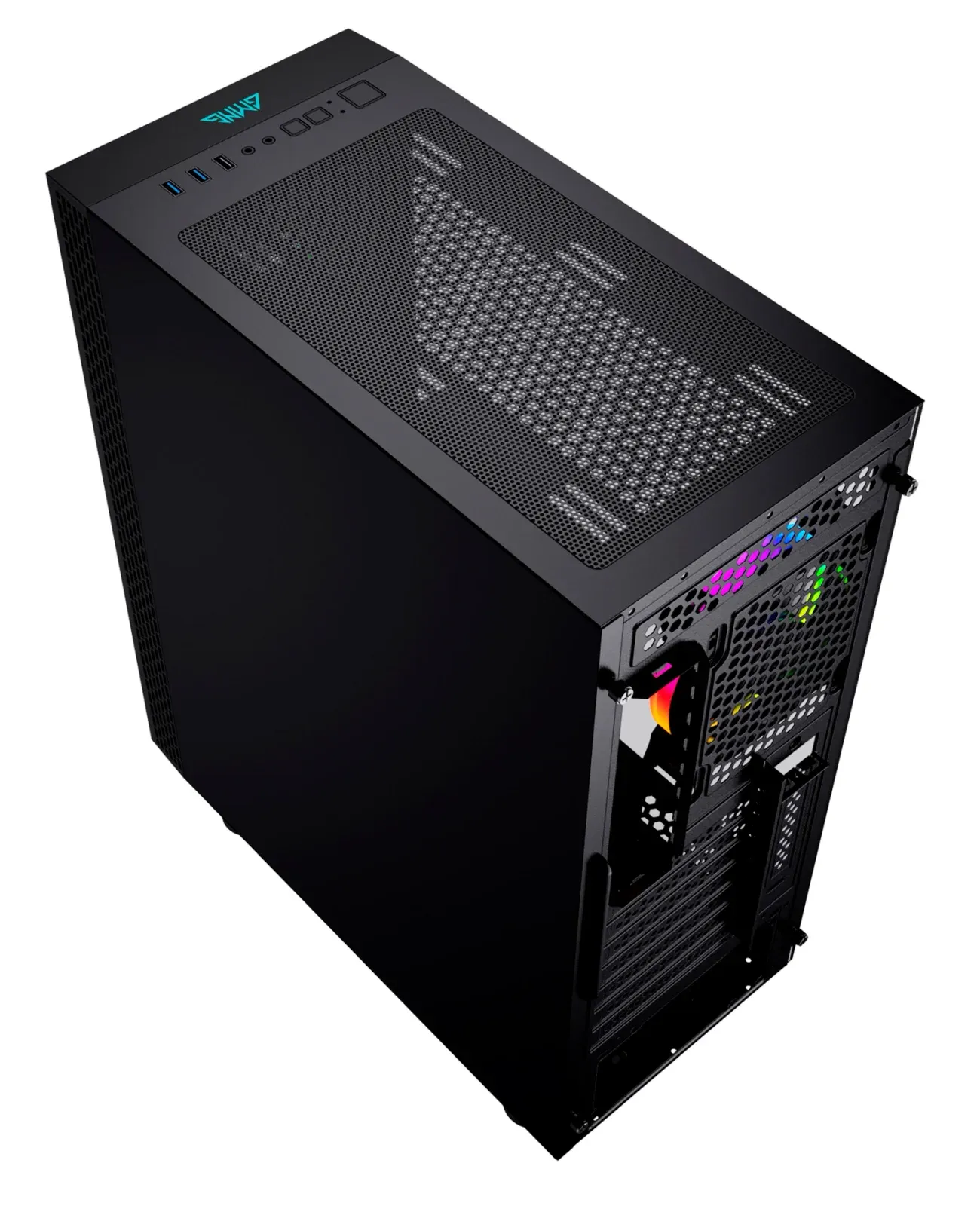 Корпус GMNG GG-CC120 черный без БП ATX 5x120mm 5x140mm 2xUSB2.0 1xUSB3.0 audio bott PSU - фото 4