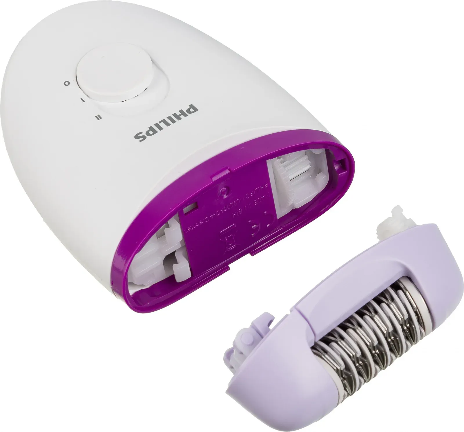 Эпилятор Philips BRE225/00 скор.:2 от электр.сети белый/фиолетовый
