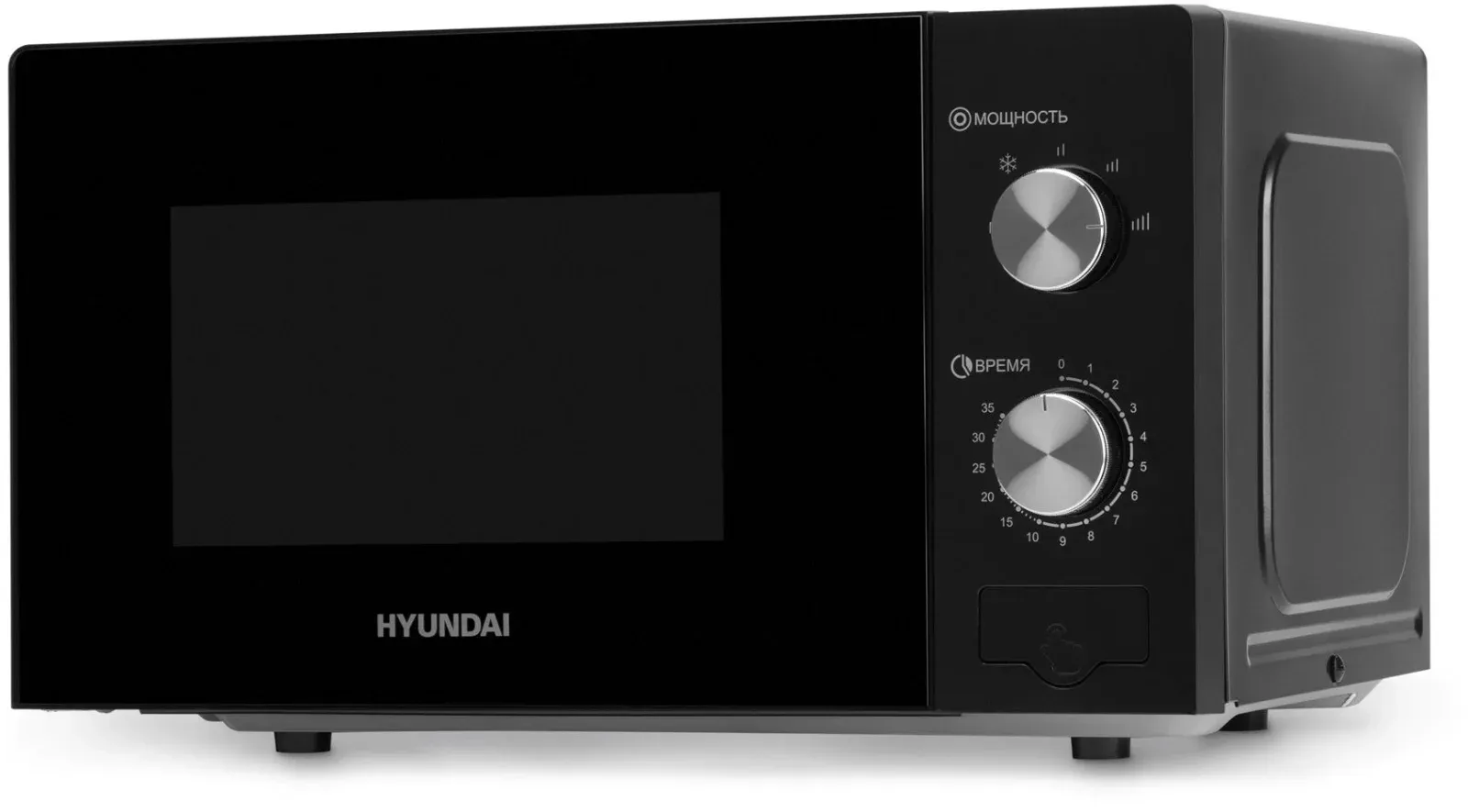 Микроволновая Печь Hyundai HYM-M2011 20л. 700Вт черный/зеркальный, 20 л - фото 4