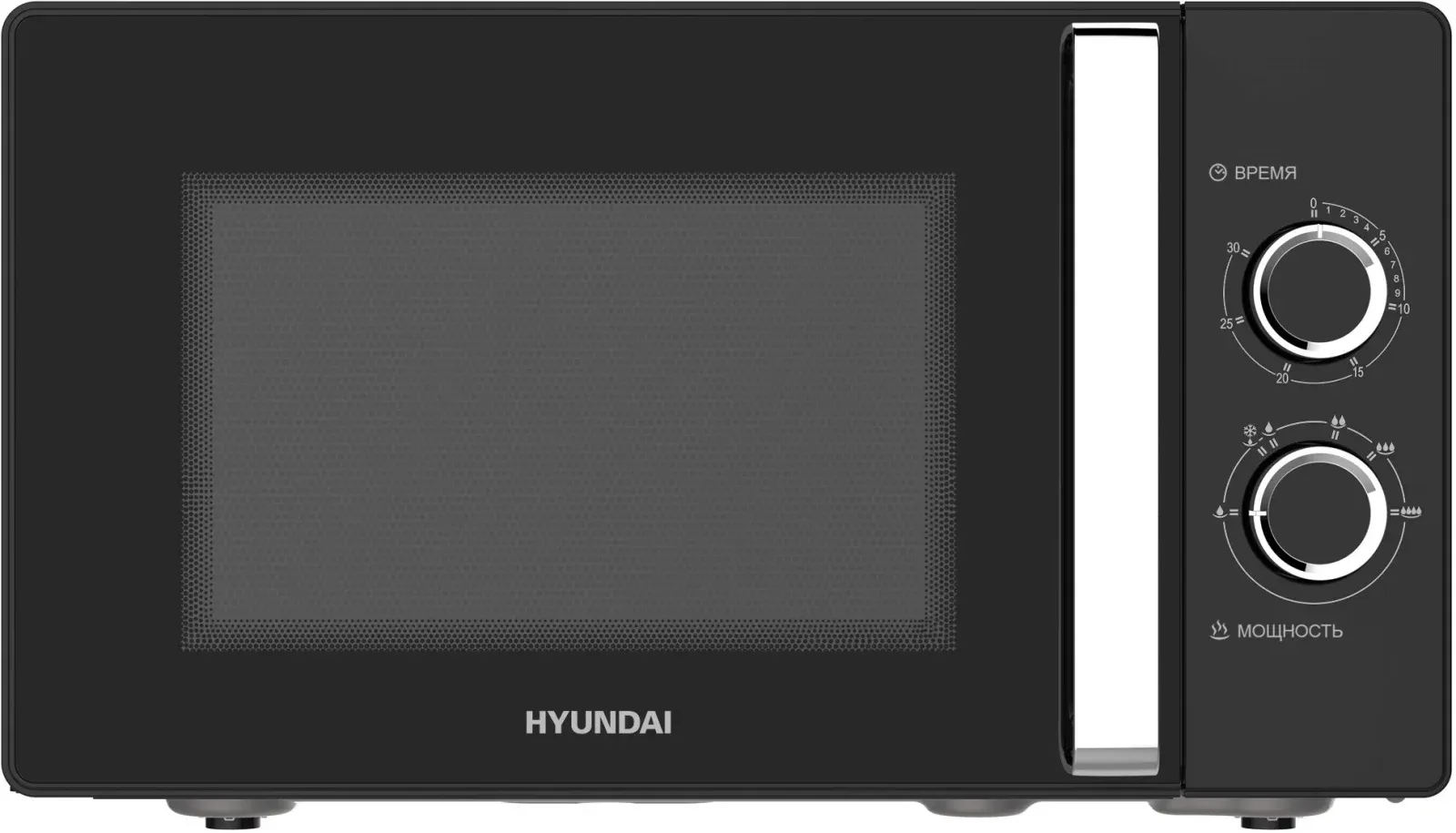 Микроволновая Печь Hyundai HYM-M2012 23л. 800Вт черный/хром, 23 л - фото 4