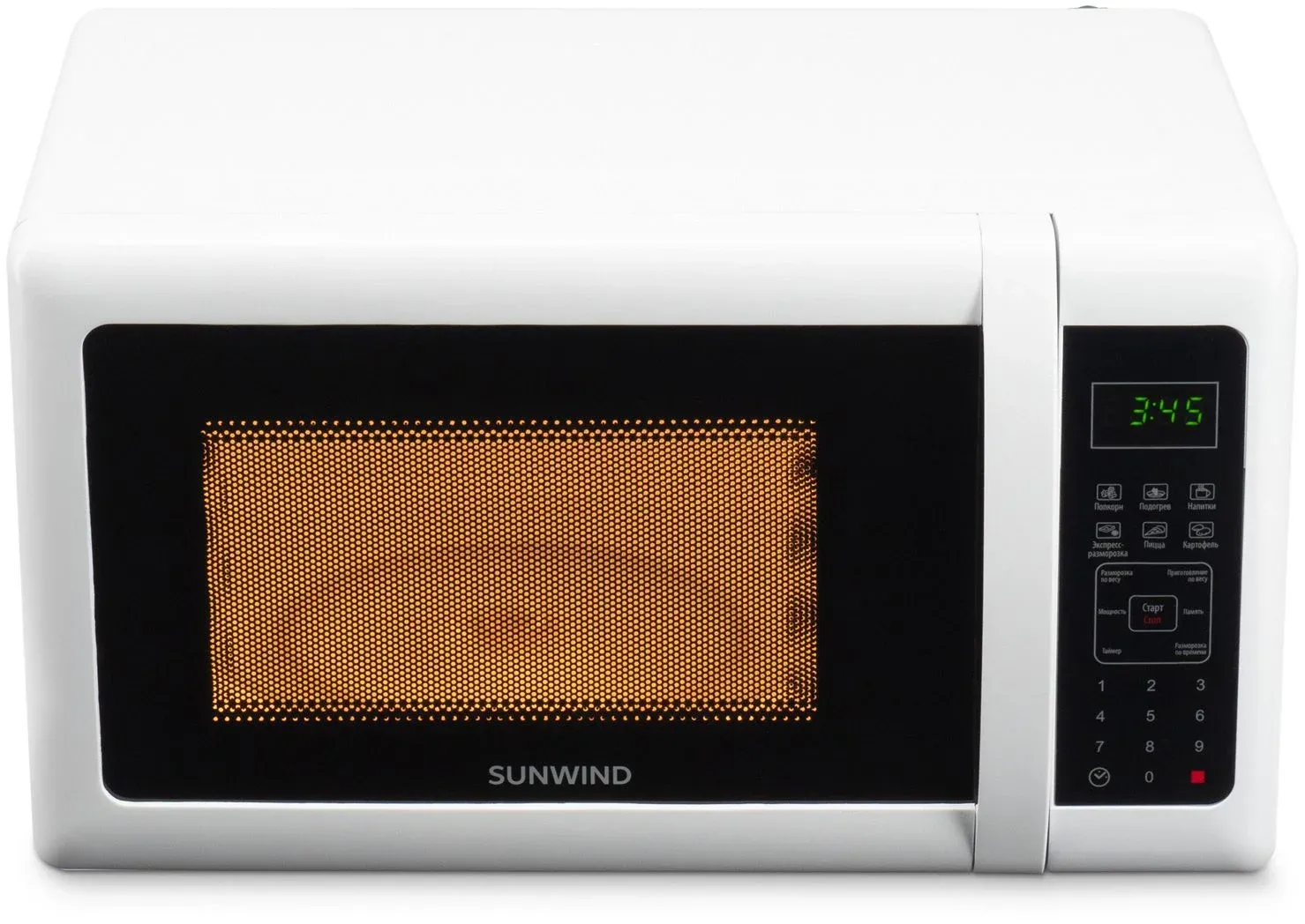 Микроволновая Печь SunWind SUN-MW005 20л. 700Вт белый/черный, 20 л - фото 2