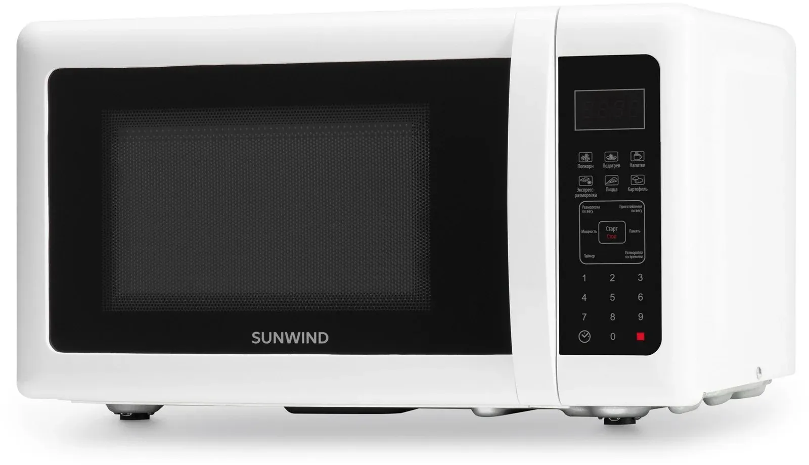 Микроволновая Печь SunWind SUN-MW005 20л. 700Вт белый/черный, 20 л - фото 4