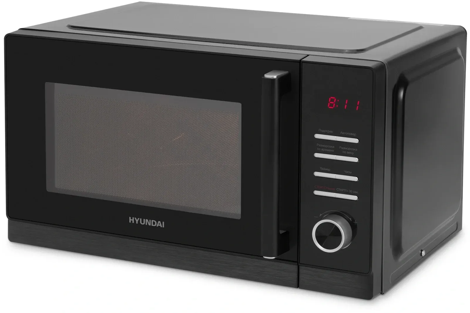 Микроволновая Печь Hyundai HYM-D3012 25л. 800Вт черный, 25 л - фото 2