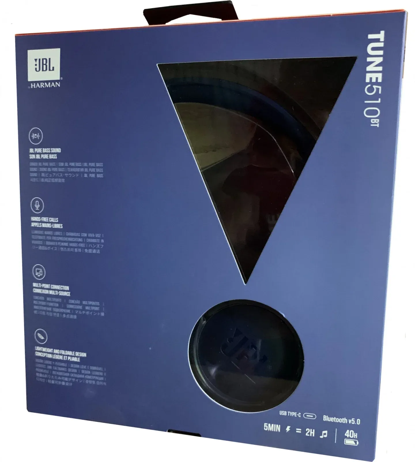 Гарнитура накладные JBL Tune 510BT синий беспроводные bluetooth оголовье JBLT510BTBLU - фото 7