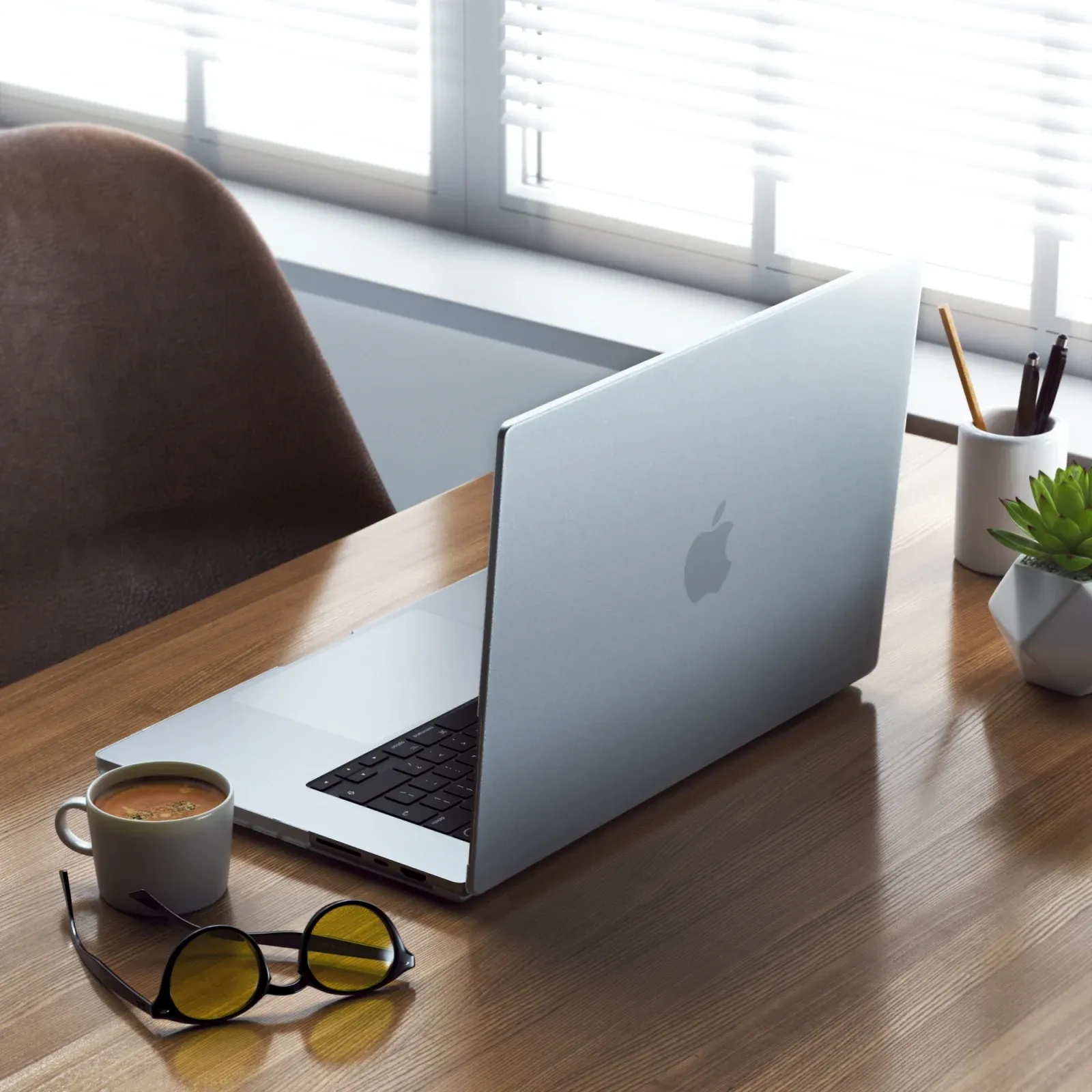 Чехол для ноутбука 16 Satechi Eco Hardshell прозрачный пластик ST-MBP16CL - фото 5