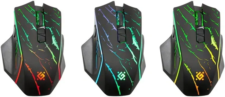 Мышь Defender Uran GM-503 черный оптическая 3200dpi беспров. USB для ноутбука 7but 52503 - фото 5