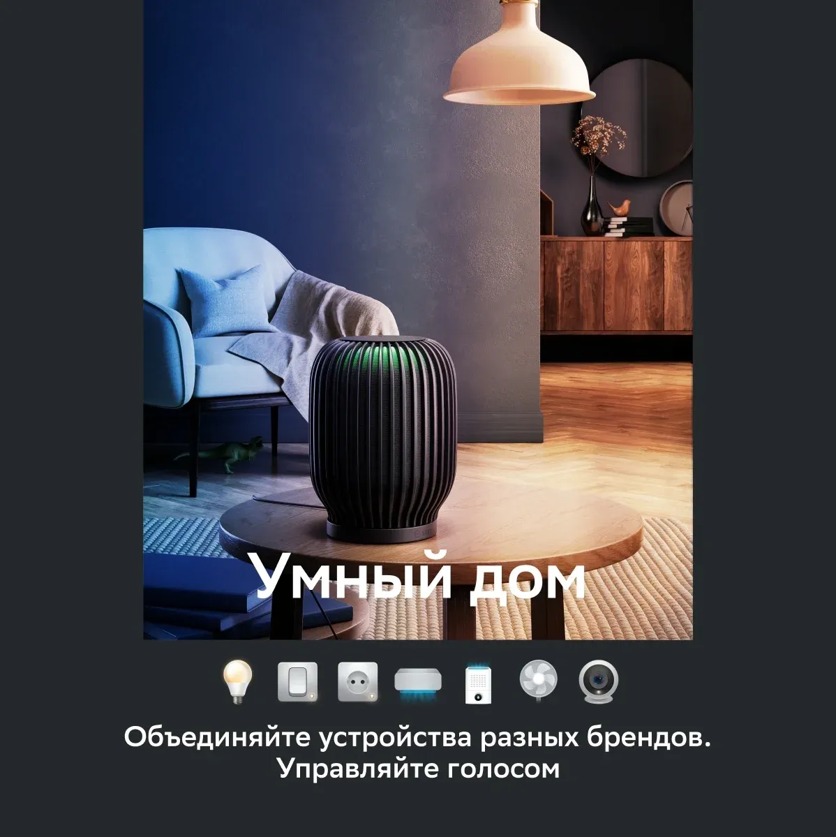 Умная колонка Sber Boom SBDV-00090 Салют белый 40W 1.0 BT/Wi-Fi SBDV-00090C - фото 5