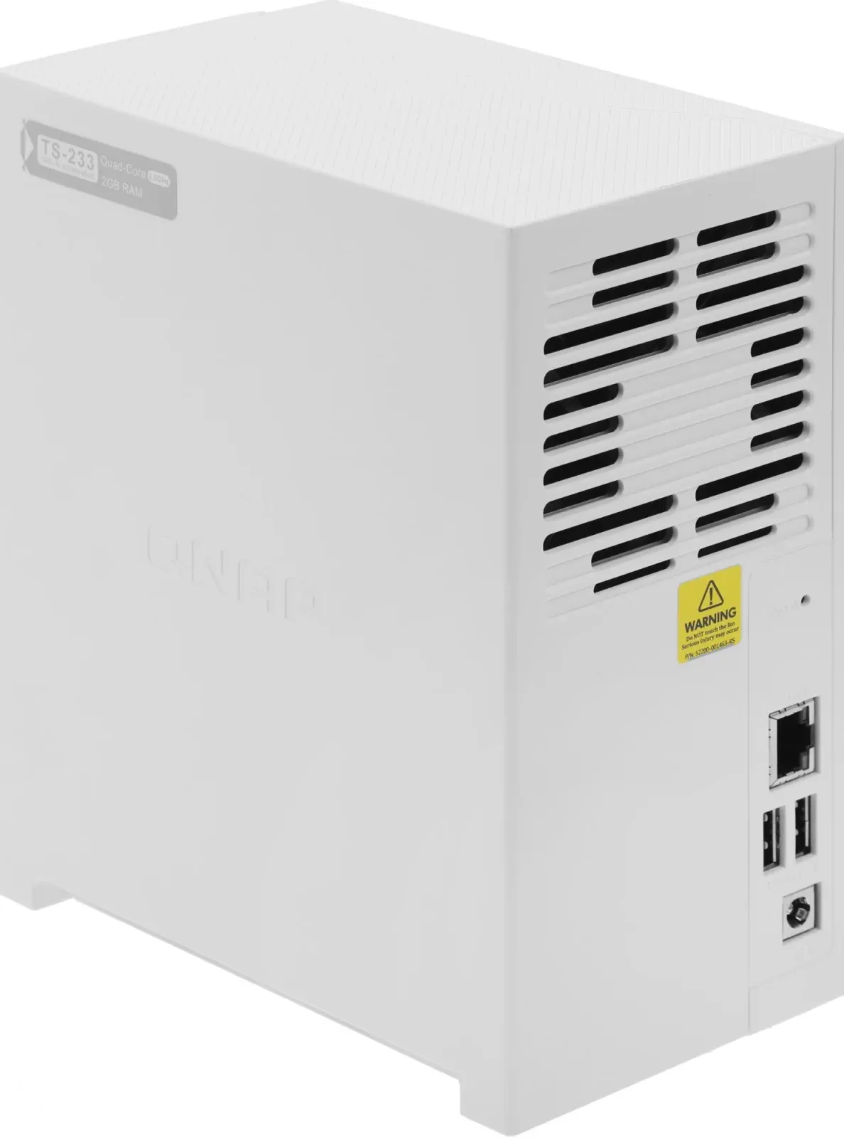 Сетевое хранилище NAS Qnap TS-233 2-bay настольный Cortex-A55 RK3568B2, белый - фото 2
