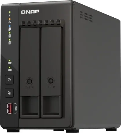 Сетевое хранилище NAS Qnap Original TS-253E-8G 2-bay настольный Celeron J6412, черный - фото 4