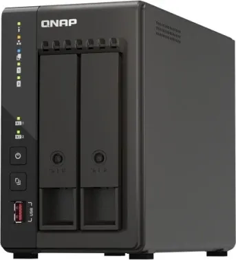 Сетевое хранилище NAS Qnap Original TS-253E-8G 2-bay настольный Celeron J6412, черный - фото 5