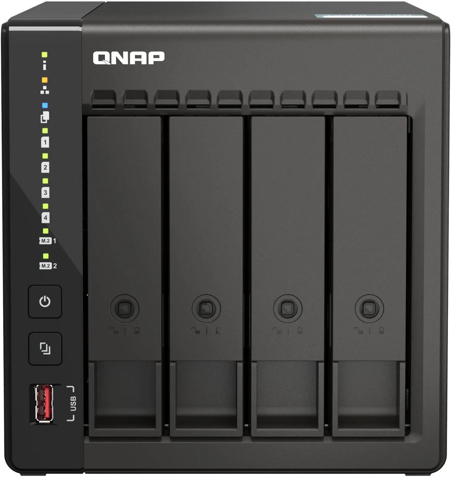 Сетевое хранилище NAS Qnap Original TS-453E-8G 4-bay настольный Celeron J6412, черный - фото 2