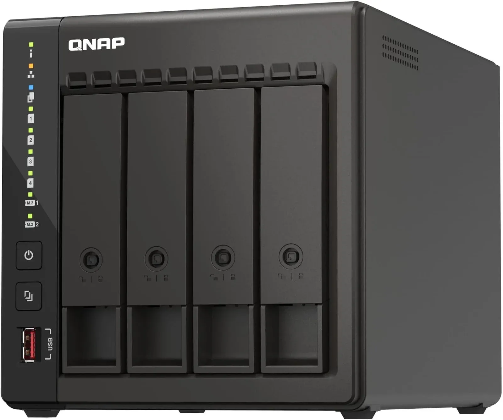 Сетевое хранилище NAS Qnap Original TS-453E-8G 4-bay настольный Celeron J6412, черный - фото 4