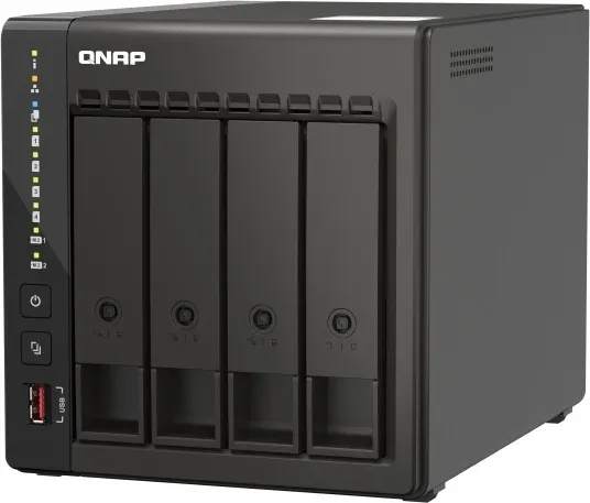 Сетевое хранилище NAS Qnap Original TS-453E-8G 4-bay настольный Celeron J6412, черный - фото 5