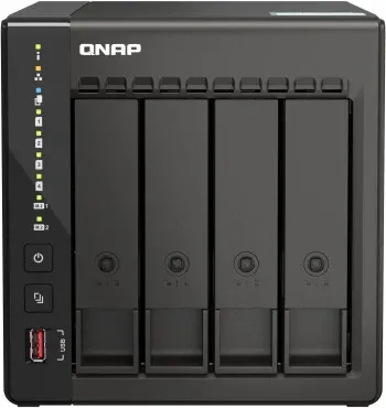 Сетевое хранилище NAS Qnap Original TS-453E-8G 4-bay настольный Celeron J6412, черный - фото 6