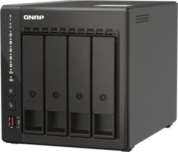 Сетевое хранилище NAS Qnap Original TS-453E-8G 4-bay настольный Celeron J6412, черный - фото 8