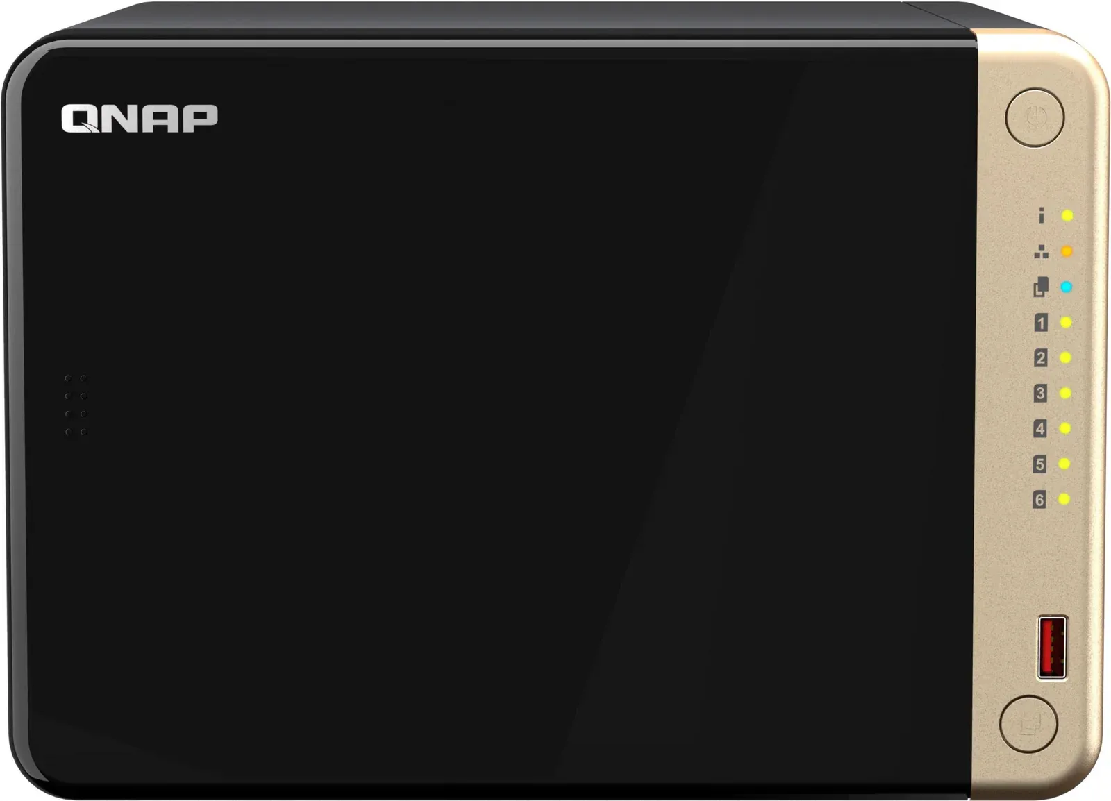 Сетевое хранилище NAS Qnap Original TS-664-8G 6-bay настольный Celeron N5095, черный - фото 2