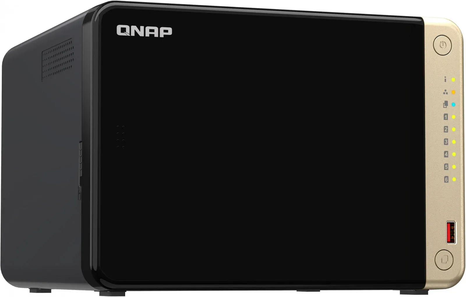 Сетевое хранилище NAS Qnap Original TS-664-8G 6-bay настольный Celeron N5095, черный - фото 3