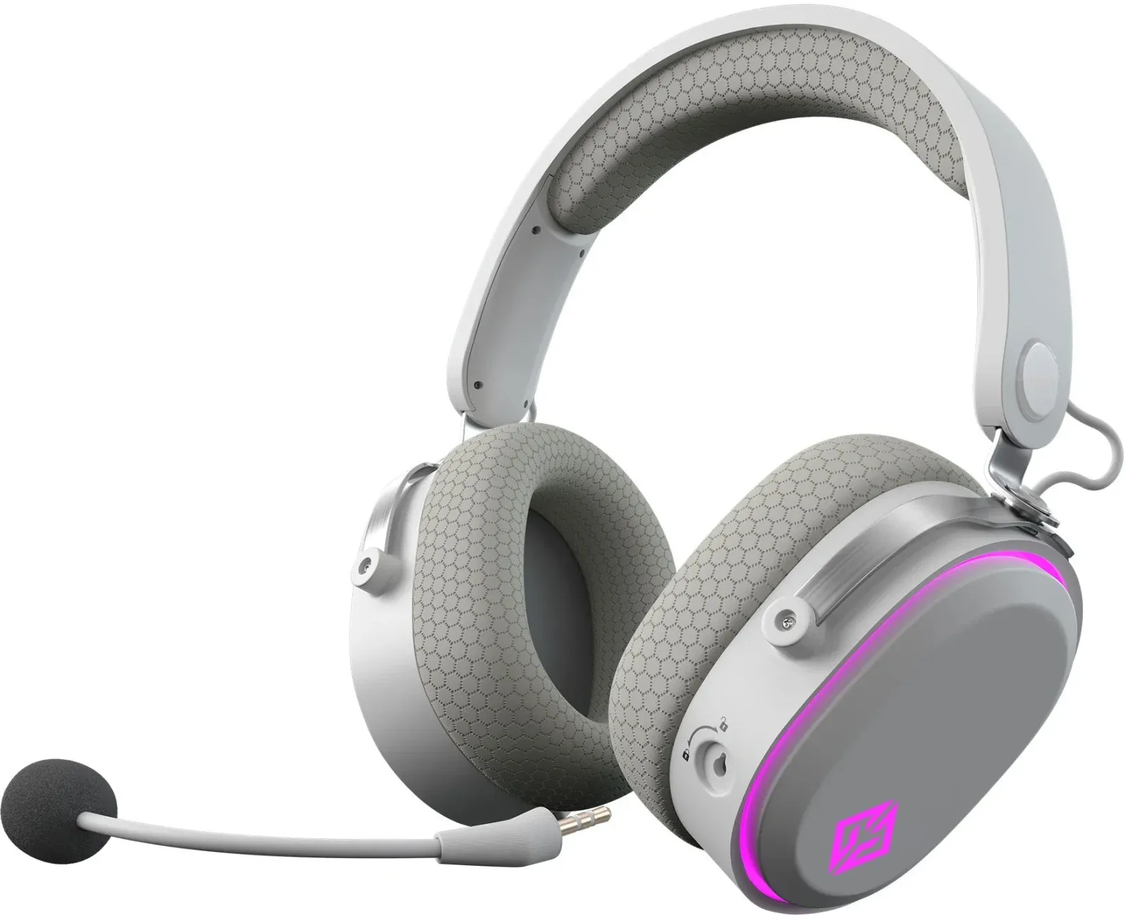 Наушники с микрофоном GMNG GG-HS405W белый мониторные BT/Radio/3.5mm оголовье 1899880 - фото 3