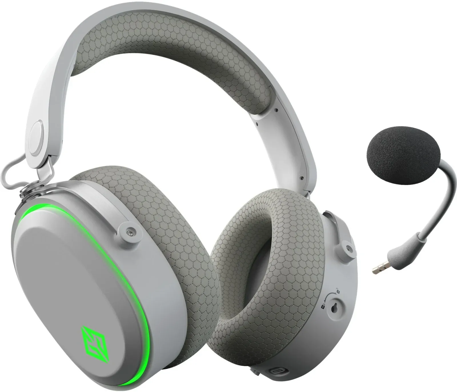 Наушники с микрофоном GMNG GG-HS405W белый мониторные BT/Radio/3.5mm оголовье 1899880 - фото 4