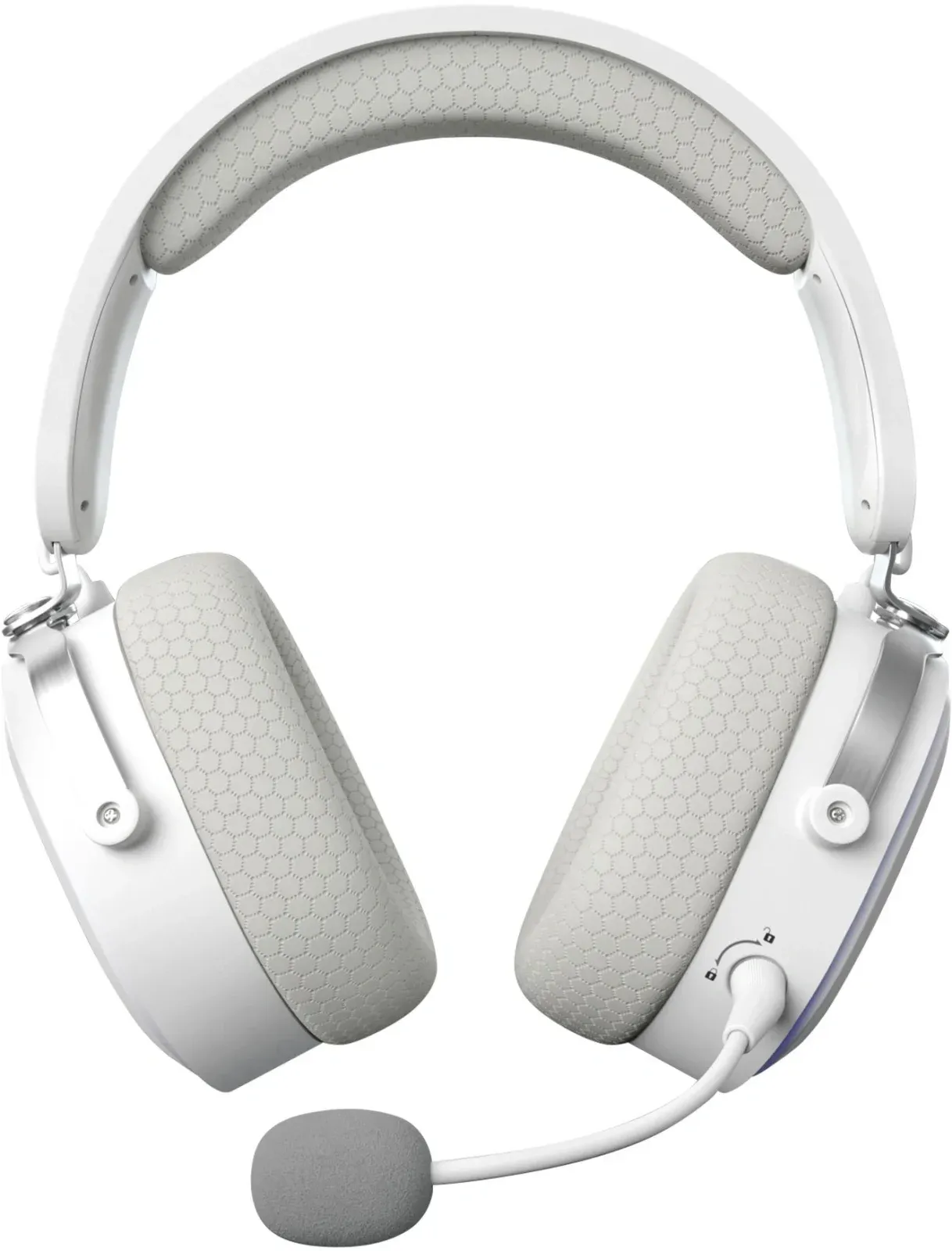 Наушники с микрофоном GMNG GG-HS405W белый мониторные BT/Radio/3.5mm оголовье 1899880 - фото 5