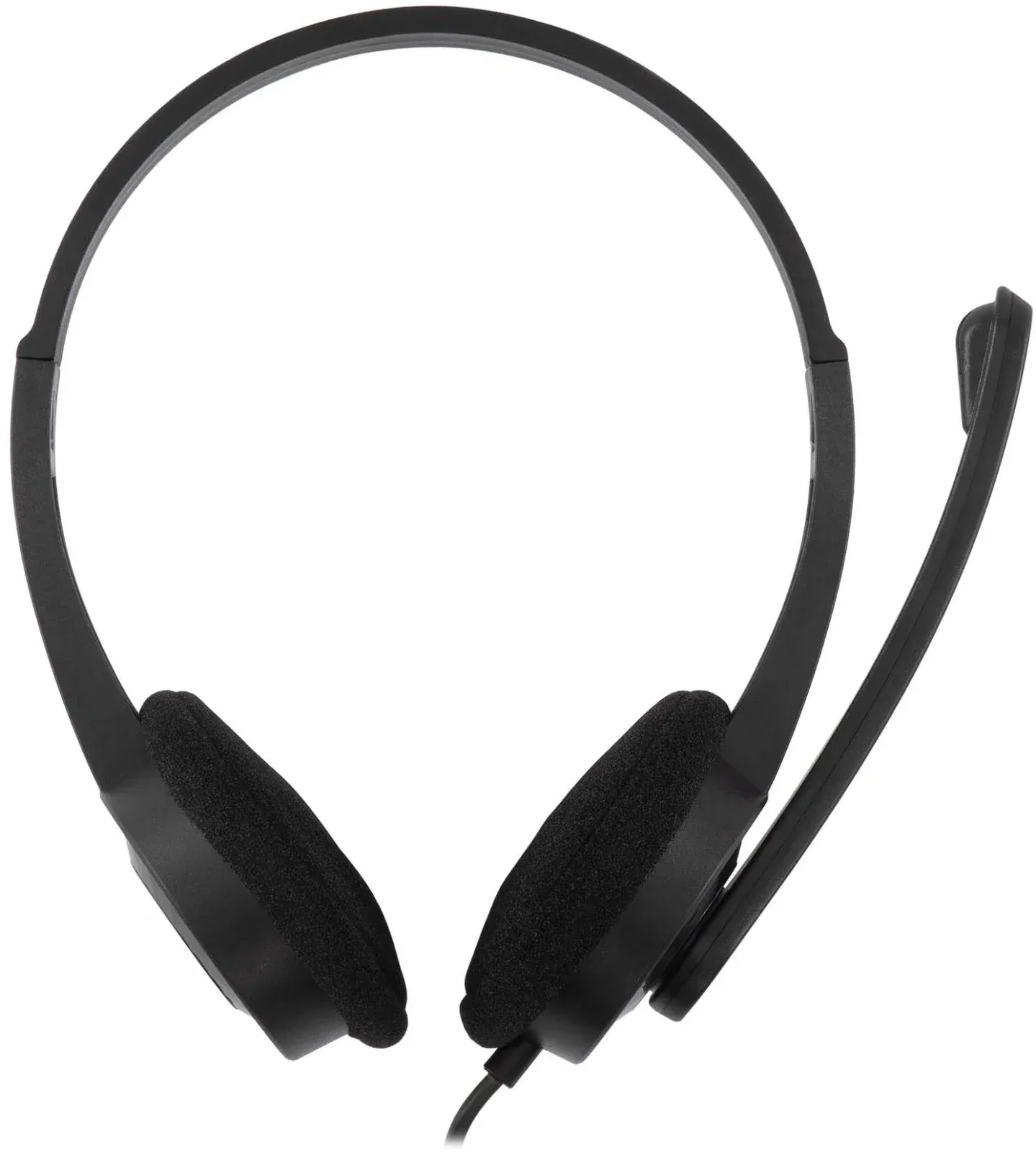 Наушники с микрофоном Оклик HS-M600 черный 1.8м накладные оголовье 1900372 - фото 3
