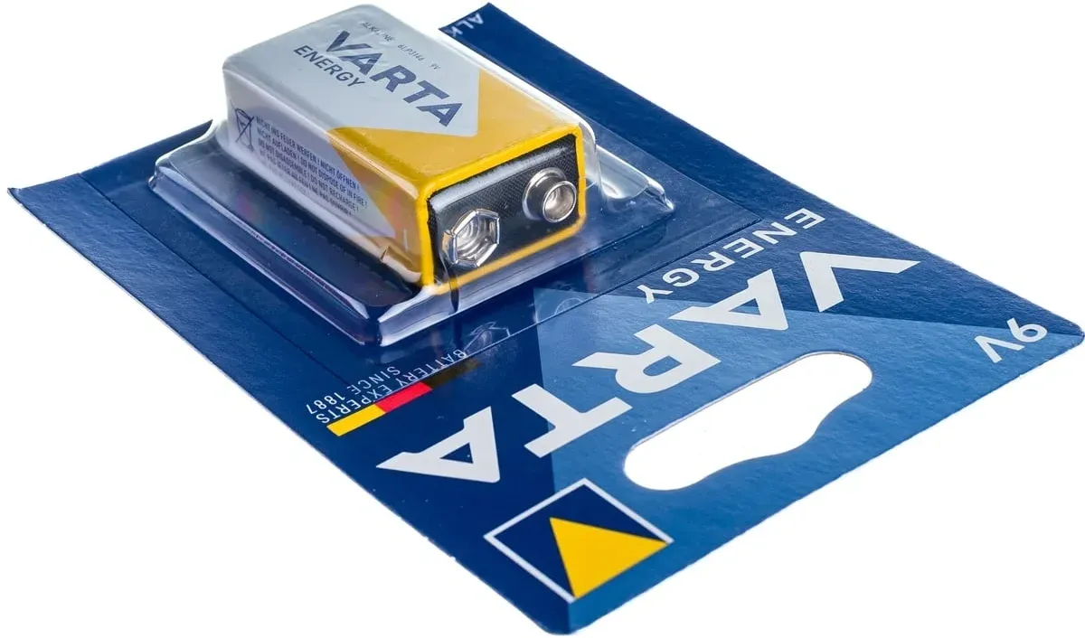 Батарейки Элементы питания VARTA 6LR61 BL1 Alkaline - фото 2