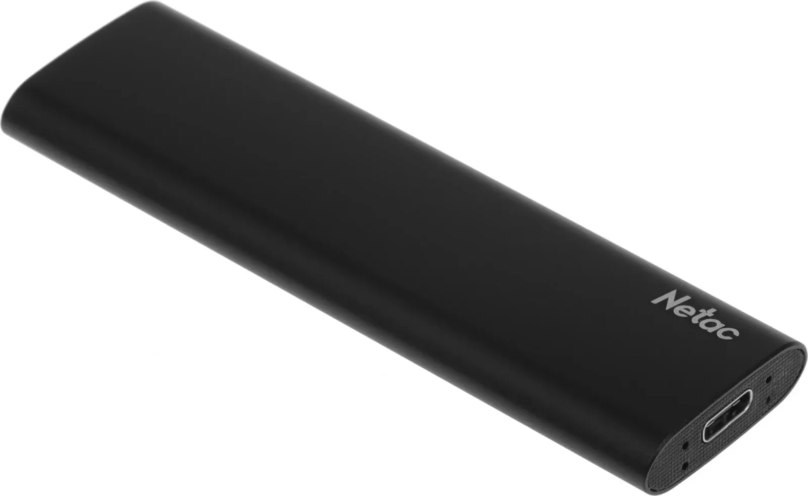 Накопитель SSD Netac USB-C 128GB NT01ZSLIM-128G-32BK Z Slim черный - фото 3